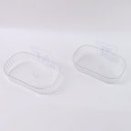 Sleek Transparent Soap Tray with Wall Mount Feature