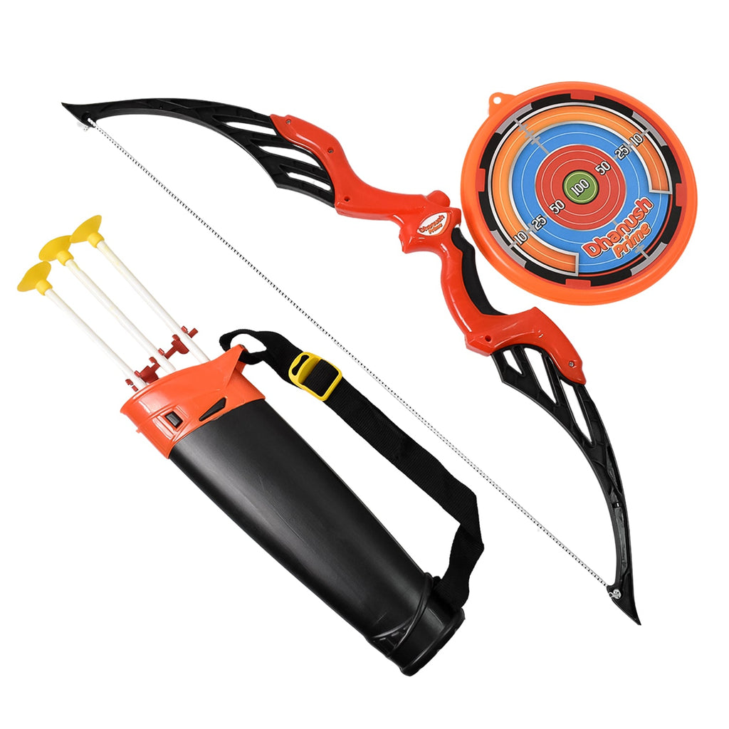 Arrow Big & Archery Toy (1 Dhanush, 3 Arrow, 1 Target, 1 Arrow Holder / 1 Set)-Toys & Games-AniGuess-AniGuess