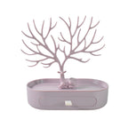 Compact jewellery holder rack with drawer open showing storage India