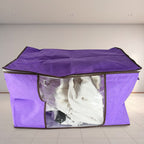 Clothing storage bag zipper, non-woven storage bag storing the clothes and sarees