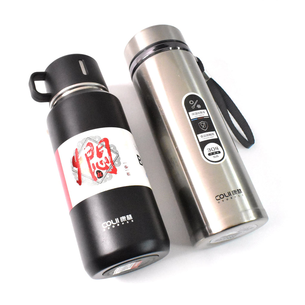 Stainless Steel Vacuum Insulated Water Bottle 900ML Approx (Mix Color)-Home & Kitchen-AniGuess-AniGuess
