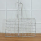 Heavy-Duty Stainless-Steel Barbecue Grill Basket (1 Pc)