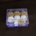 Decorative Apple Shape LED Tealight Candles - (4 Pc)