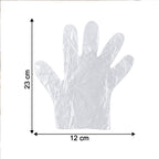 Disposable Clear Plastic Gloves (100  Pc, Medium)