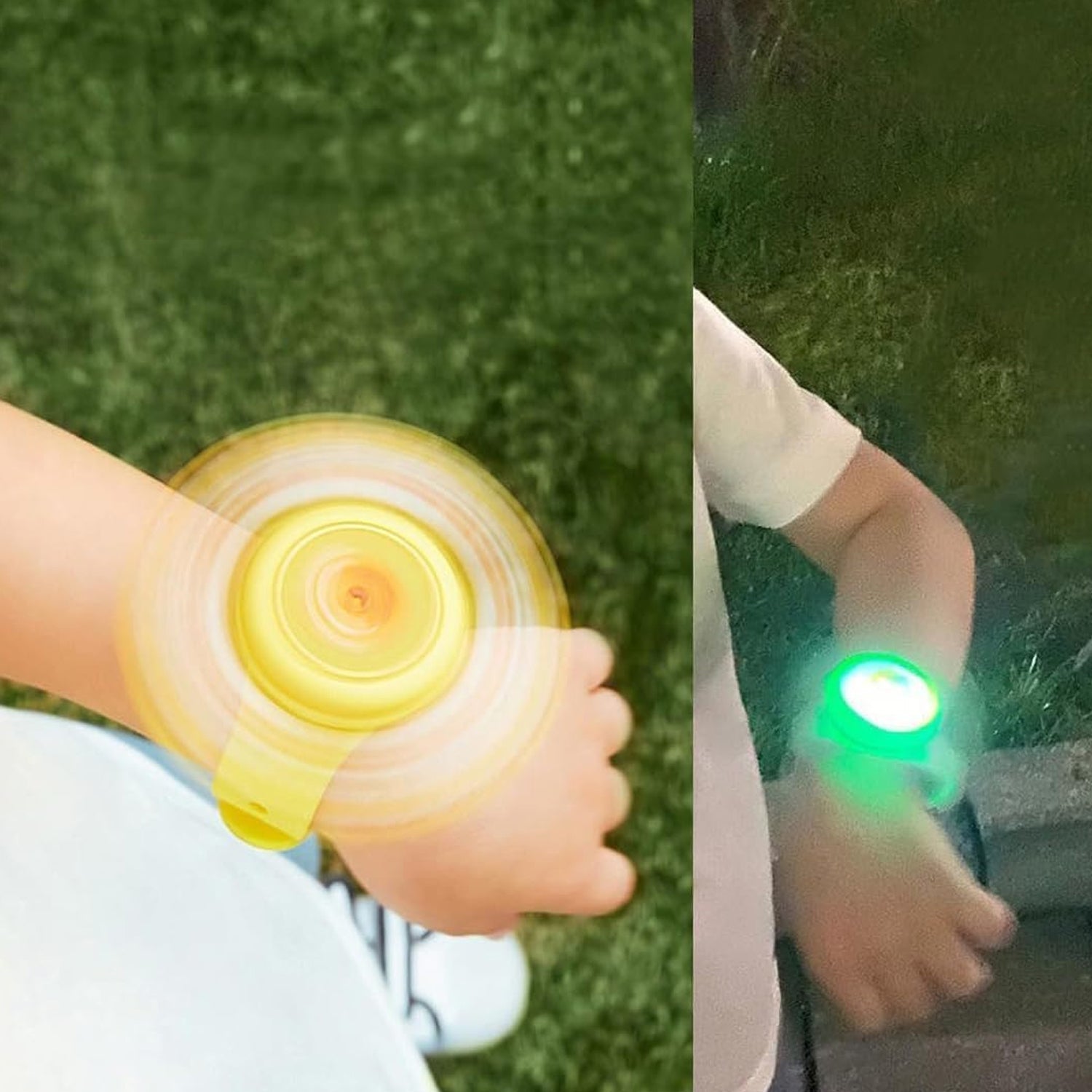 LED Light & Spinning Slap Kids Cartoon Bracelet Wrist Band (1 Pc / Mix Design)-Toys & Games-AniGuess-AniGuess