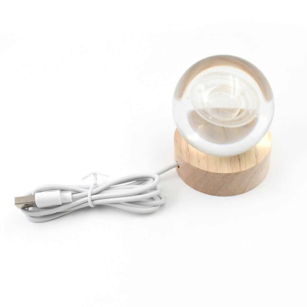 Astronaut  3D Crystal Ball lamps With Wood Base (1 Pc)-Home Improvement-AniGuess-AniGuess