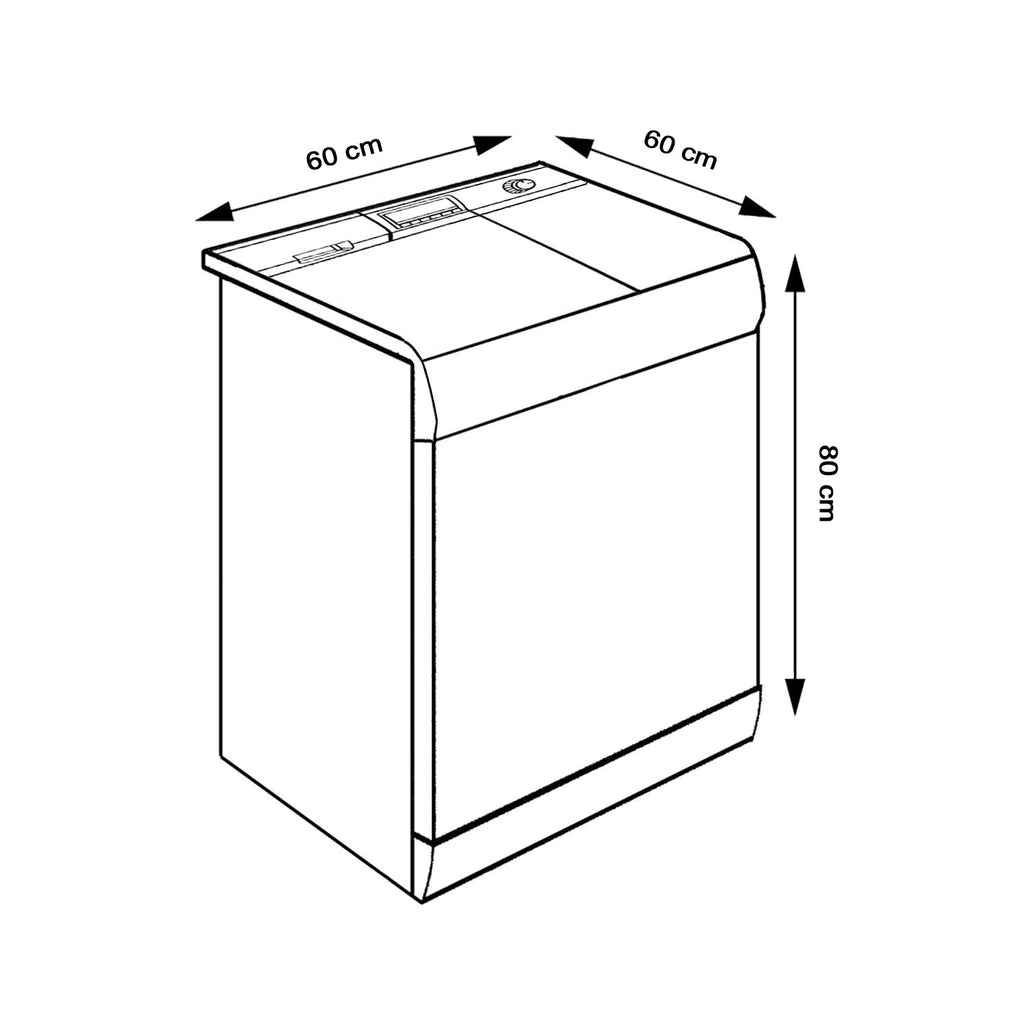 Waterproof Washing Machine Cover (size : 80x60x60 Cm)-Home Improvement-AniGuess-AniGuess