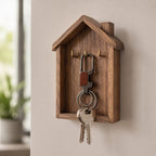 Premium Stylish Metal Key Holder with Safety Lock Clip Keychain (1 Pc)