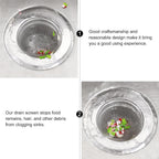 Stainless Steel Kitchen Sink Drain Strainer / Stopper (Small (7 Cm)/ 1 Pc)