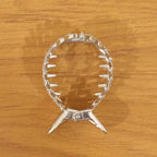 Elegant Crystal Studded Metal Hair Claw Clip (1 Pc)