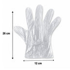 Disposable Medium Plastic Gloves (100 Pc)