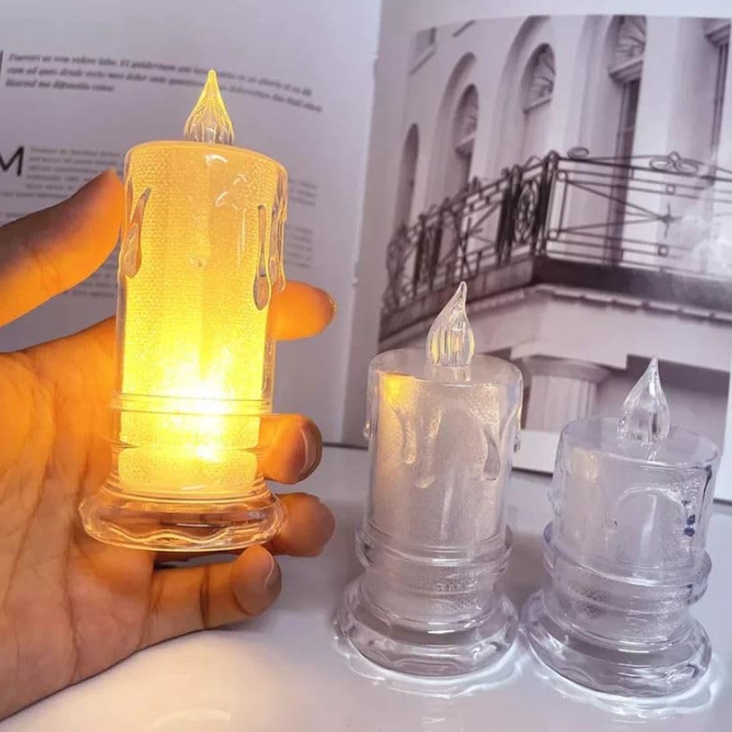 LED Tea Light Candle for Christmas, Festival, Candles, Diwali (1 Pc)-Home Improvement-AniGuess-AniGuess