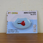 Mini Utility Cutter / Knife with Heart-Shaped Safety Lock (1 Pc)