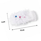 Cute Soft Elastic Floral Baby Headband Stylish Stretchable Hair Band (1 Pc)