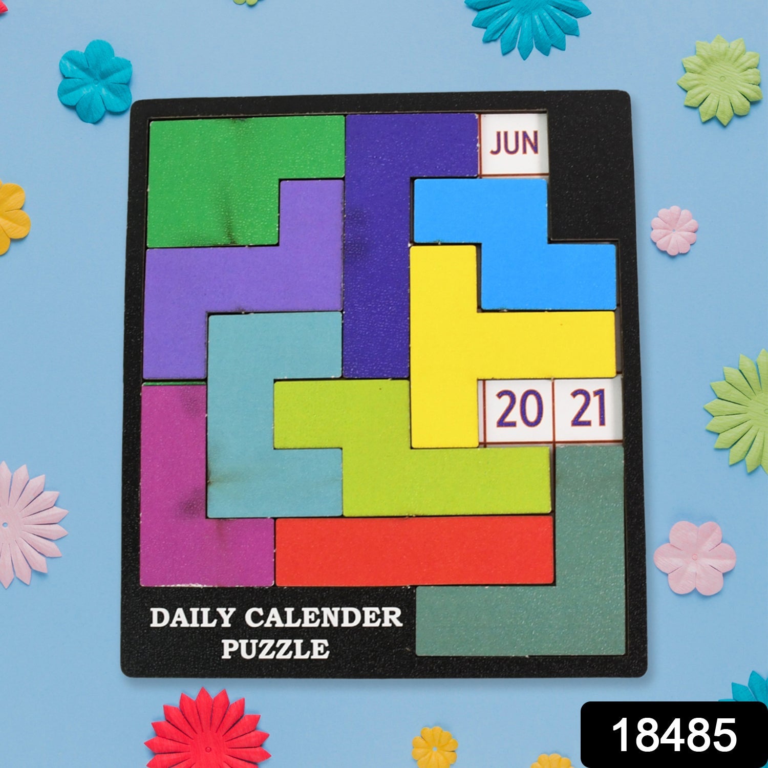 Wooden Daily Calendar Puzzle (Multicolor / 1 Set)-Toys & Games-AniGuess-AniGuess