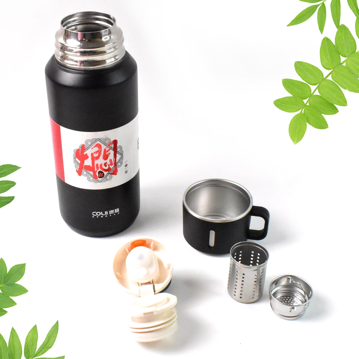 Stainless Steel Vacuum Insulated Water Bottle 900ML Approx (Mix Color)-Home & Kitchen-AniGuess-AniGuess
