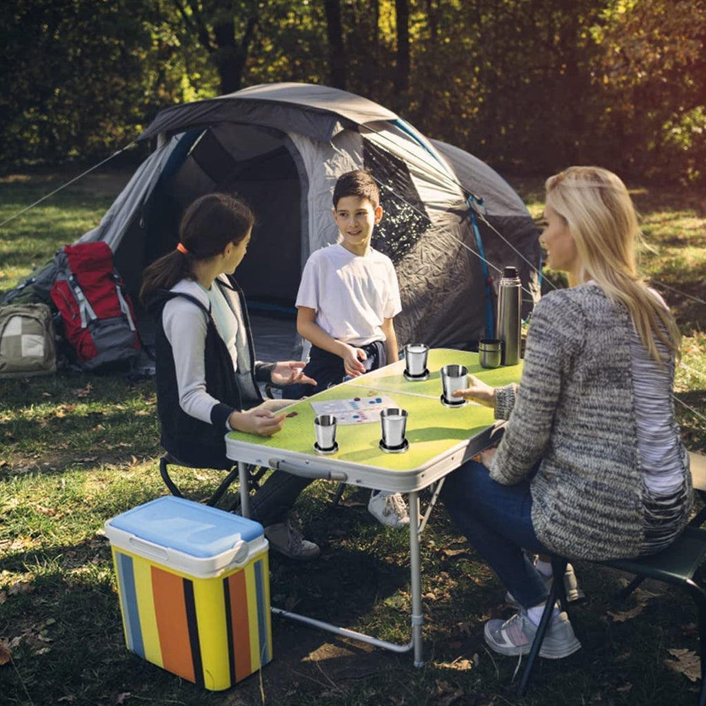 2 in 1 Camping Folding Cup with Keychain (1 Pc)-Home & Kitchen-AniGuess-AniGuess