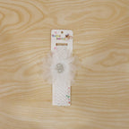Soft Elastic Baby Hair Headband with Crown Flower Design (1 Pc)