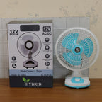 12V DC Table Fan with Adjustable Speed Control and High Speed Airflow (Adapter Not Include)