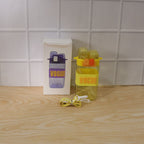 Stylish Kids Plastic Water Bottle with Straw and Leakproof Lid (500 ML Approx)