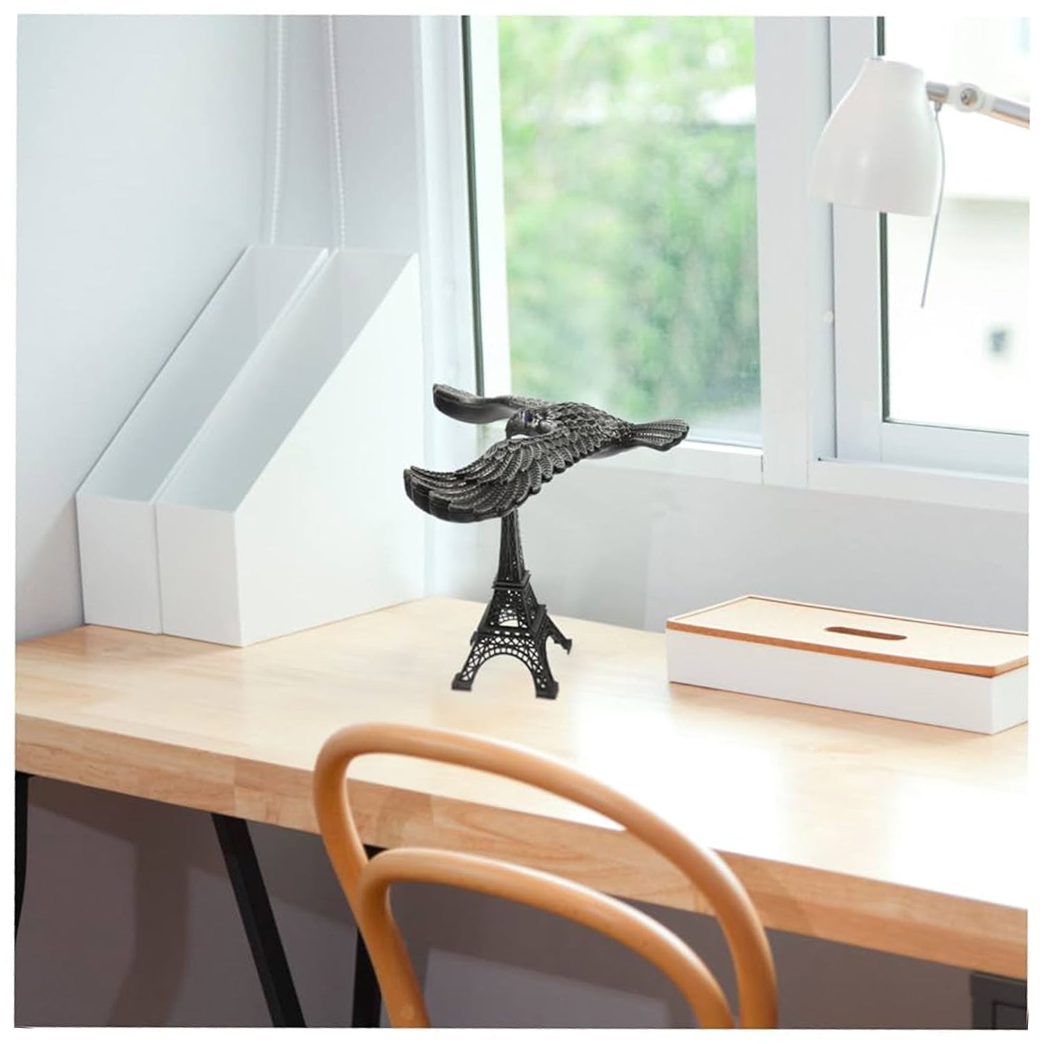 Balancing Bird Metal Eiffel Tower Statue Balance Eagle Toy (1 Set)-Home Improvement-AniGuess-AniGuess