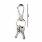 Heavy Duty Metal Keychain Clip with Key Ring, Key Clasp (1 Pc)