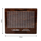 Big Wooden Savings Challenge Money Bank / Piggy Bank - (1 Pc)