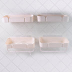 Multipurpose Kitchen Bathroom Wall Corner Shelf Rack (4 Pcs Set)