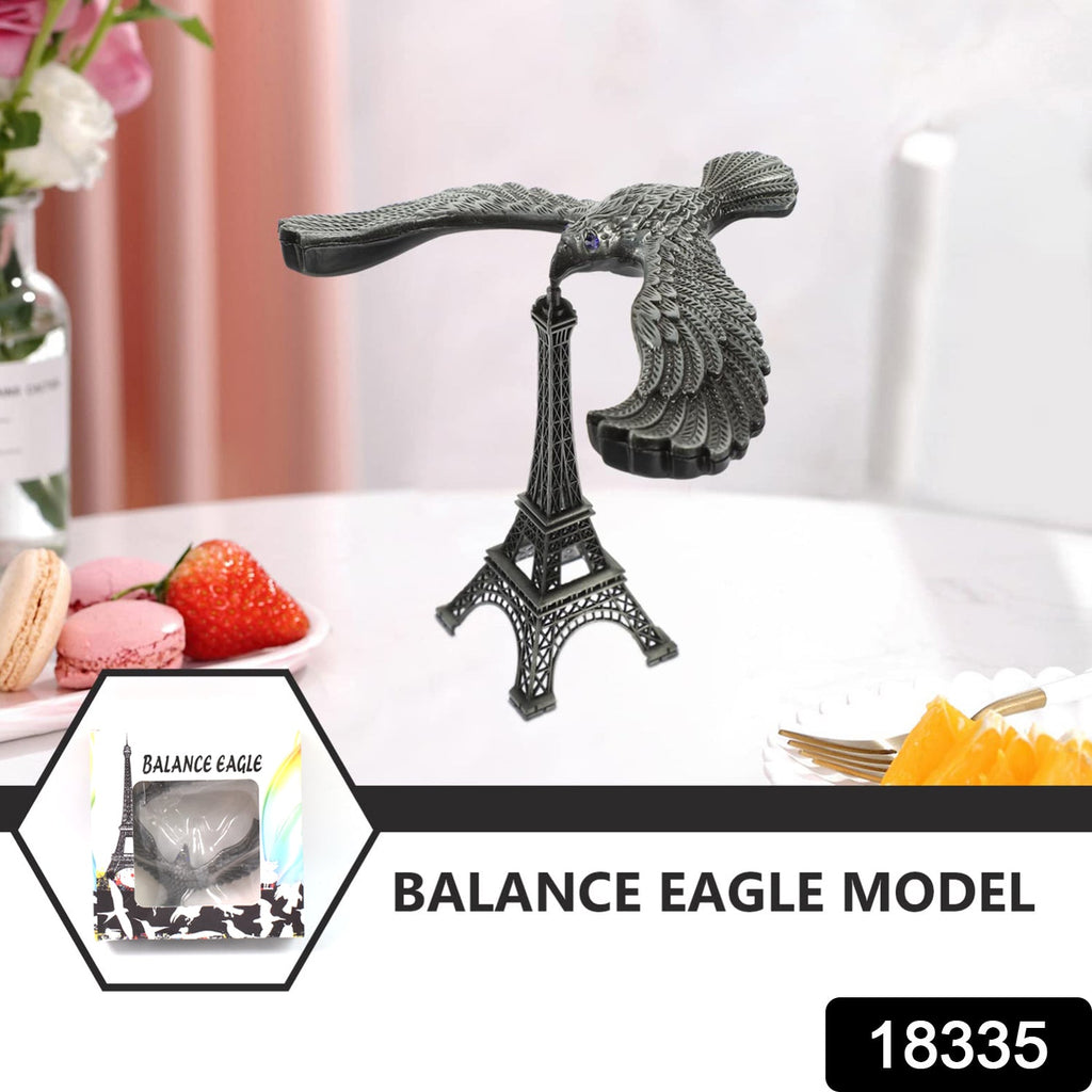 Balancing Bird Metal Eiffel Tower Statue Balance Eagle Toy (1 Set)-Home Improvement-AniGuess-AniGuess
