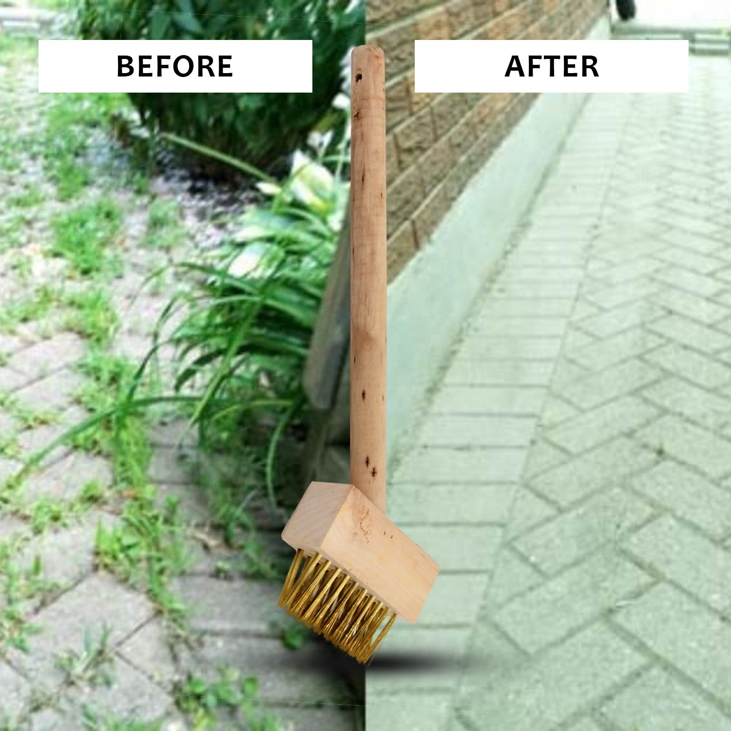 Paving Brush Wooden Block Paving Brush Patio Weed Remover Tool (1 Pc)-Outdoor Living-AniGuess-AniGuess