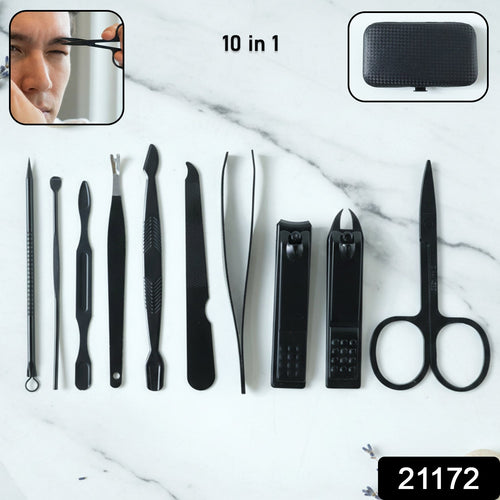 10 in 1 Professional Manicure Pedicure Grooming Kit-Health & Beauty Accessories-AniGuess-AniGuess