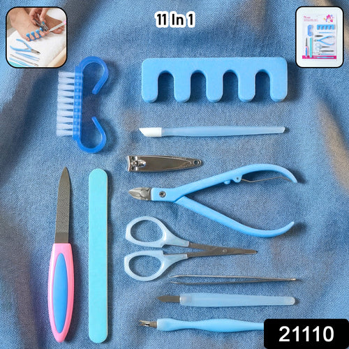 11 In 1 Manicure Pedicure Nail Care Kit Set-Health & Personal Care-AniGuess-AniGuess