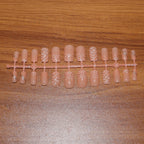 Elegant Nude Glossy Artificial Nail Tips fake nails (24 Pc Set)
