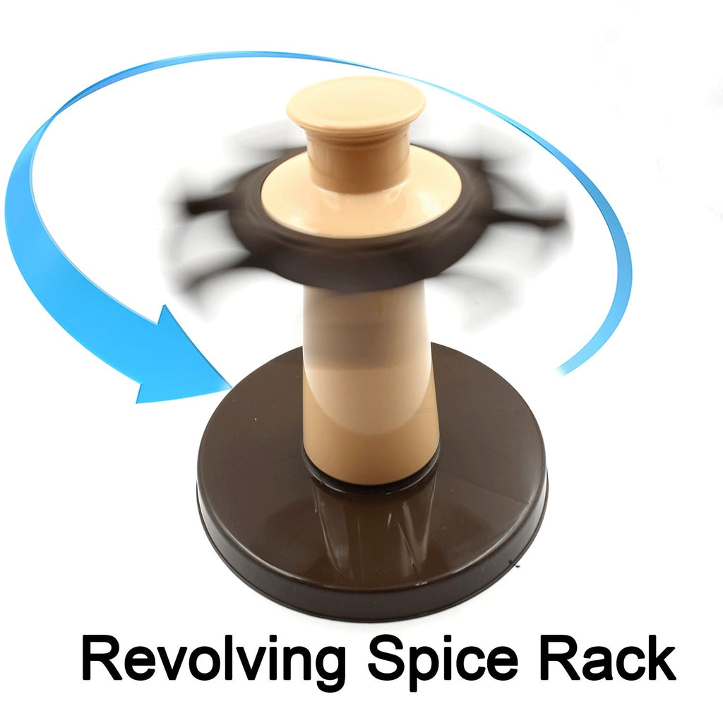 Revolving Spice Rack, 8 Spice jars with 120 ml, Condiment Set-Home & Kitchen-AniGuess-AniGuess