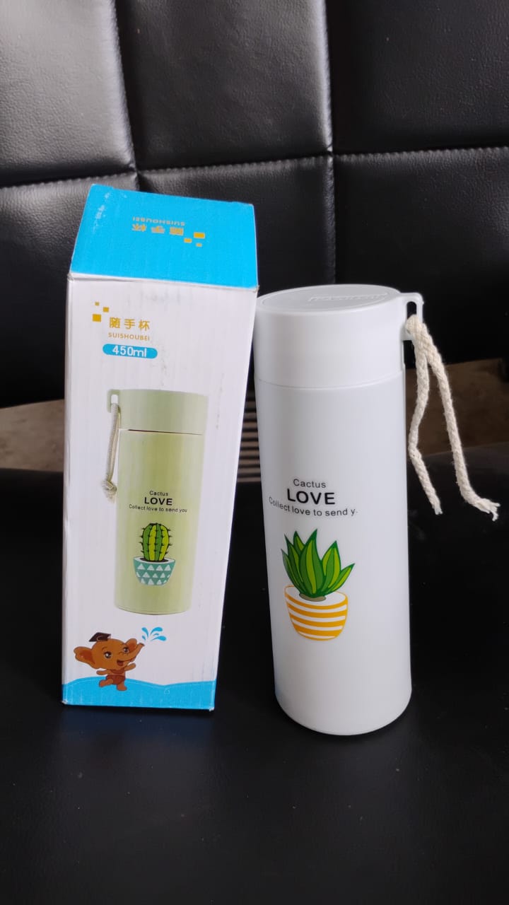 Outdoor sport Glass water bottle leakproof (450 ML)-Home & Kitchen-AniGuess-AniGuess