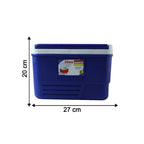 Portable Insulated Ice Cooler Box with Carry Handle (1 Pc, Blue / 6Ltr)