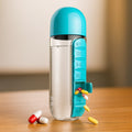 Multi-Use Pill & Water Bottle for Travel (600 Ml, Mix Color)-Health & Personal Care-AniGuess-AniGuess