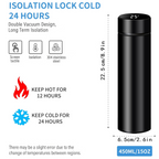 0726 Vacuum Insulated Water Bottle with LED Temperature Display (1 Pc / Multicolor)