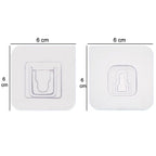 Heavy duty adhesive wall hooks