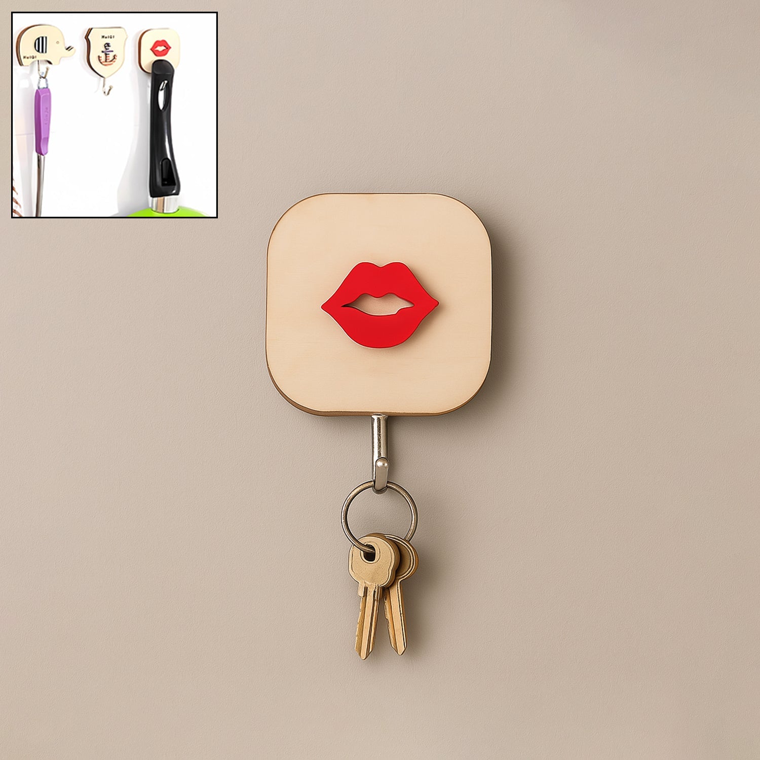 Wooden Cartoon Wall Hook – Kids Room & Bathroom Storage Hook-Home & Kitchen-AniGuess-AniGuess
