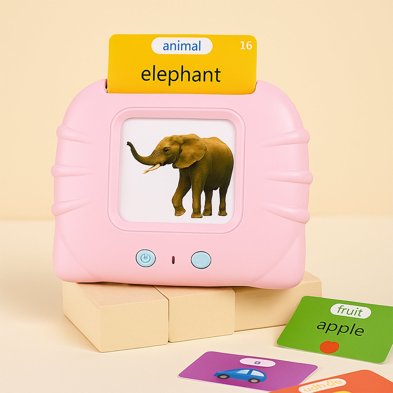 Preschool Learning Toys Flash Cards for Small Kids Educational Toys English Words Learning Machine for Kids with 224 Words, Birthday Gift for Kids Intelligent Electric Kids Language Card (1 Set)-Toys & Games-AniGuess-AniGuess