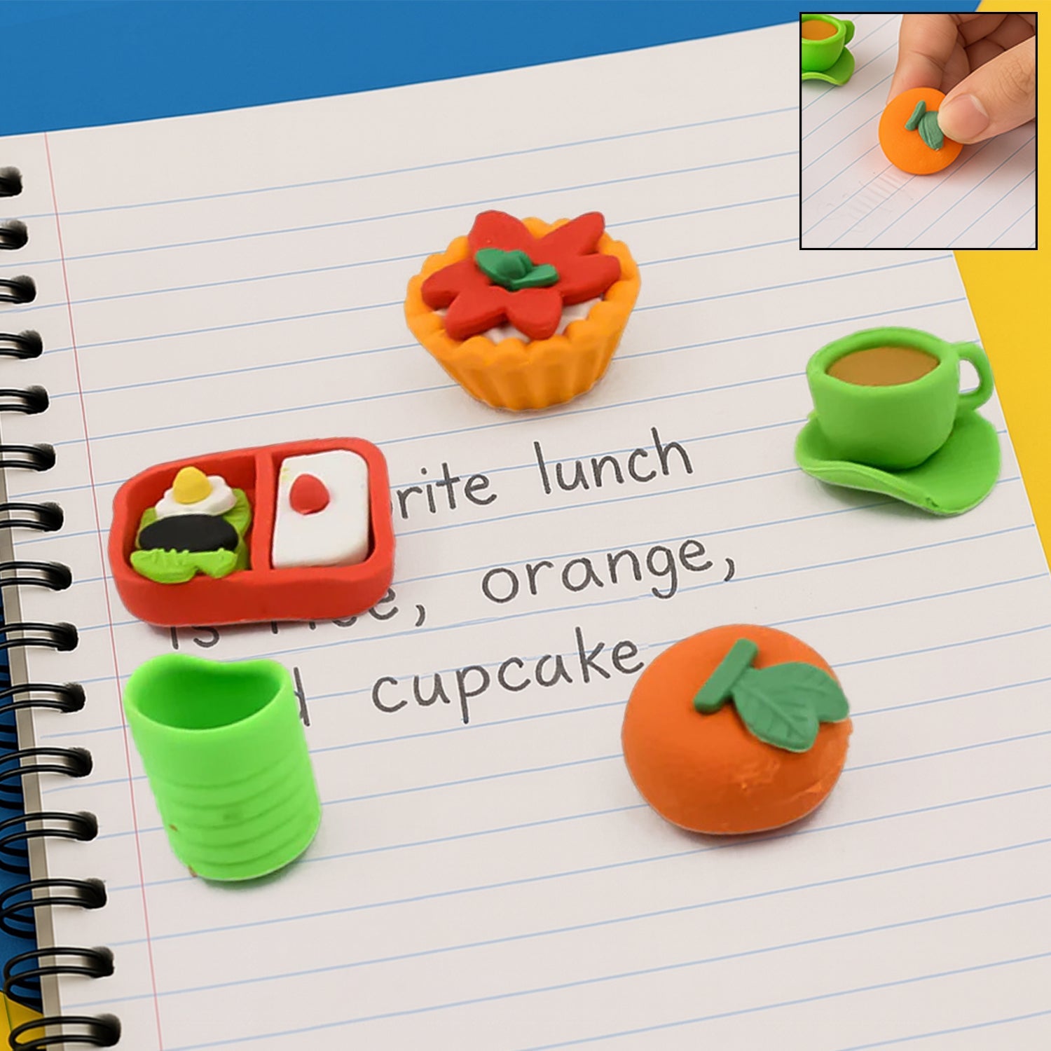 3D Mix Design Erasers – Cute & Colorful Novelty Erasers for Kids, School (1 Set)-Stationery-AniGuess-AniGuess