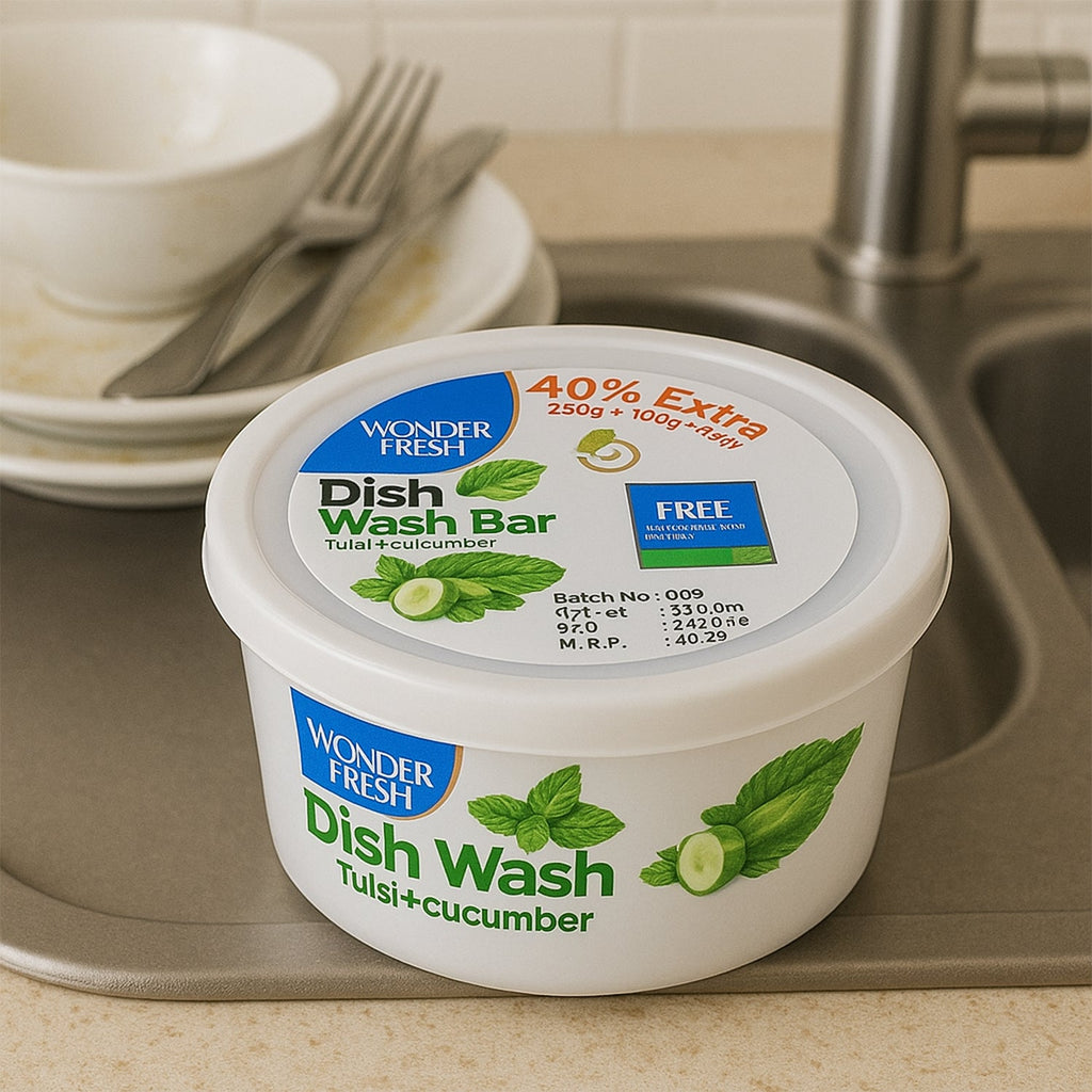 Fresh Mix Flavor Dishwash Bar with Super Scrubber Dishwashing Solution 350 gm-Industrial & Scientific-AniGuess-AniGuess