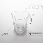 Heart Shape Activated Blinking Led Glass Cup