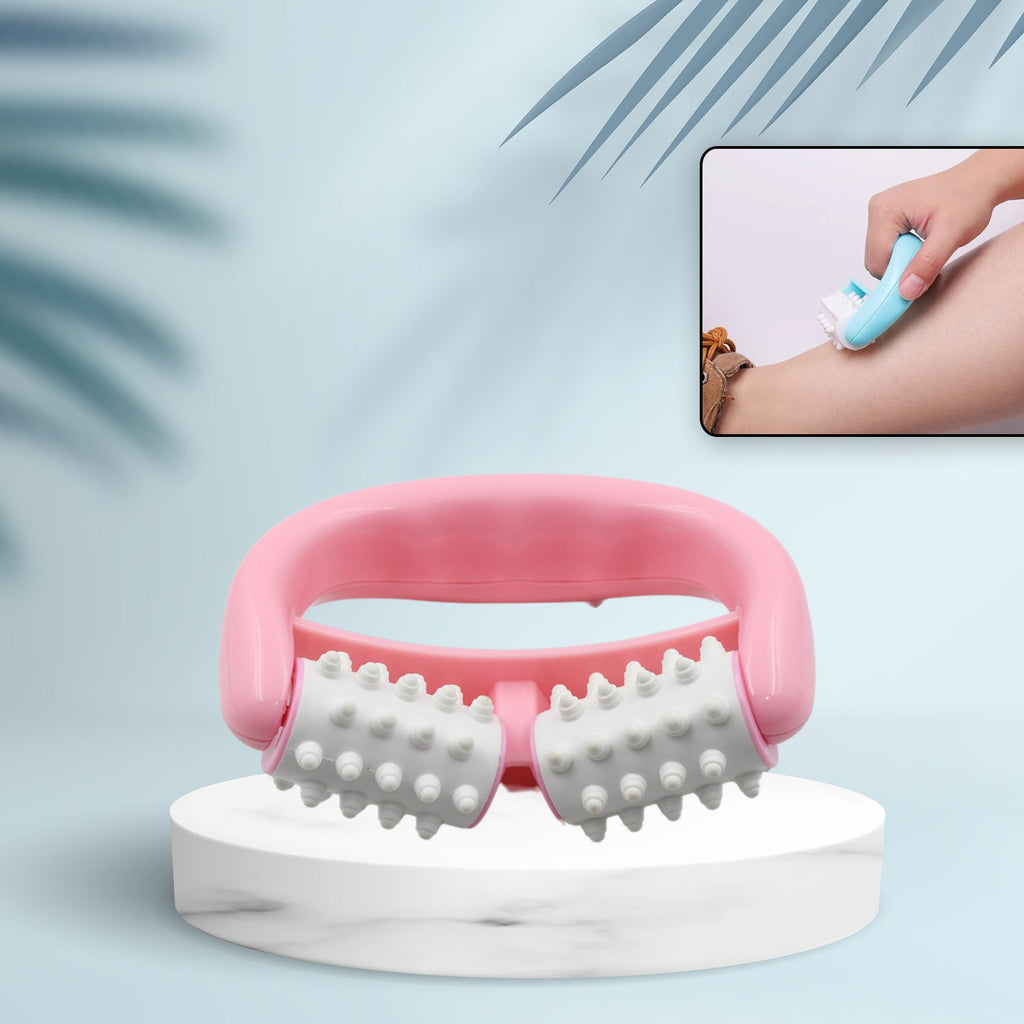 Plastic Massage Roller - 2-Roller Manual Design for Cellulite & Muscle Pain Relief-Health & Personal Care-AniGuess-AniGuess