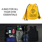 Gym and travel yellow bag