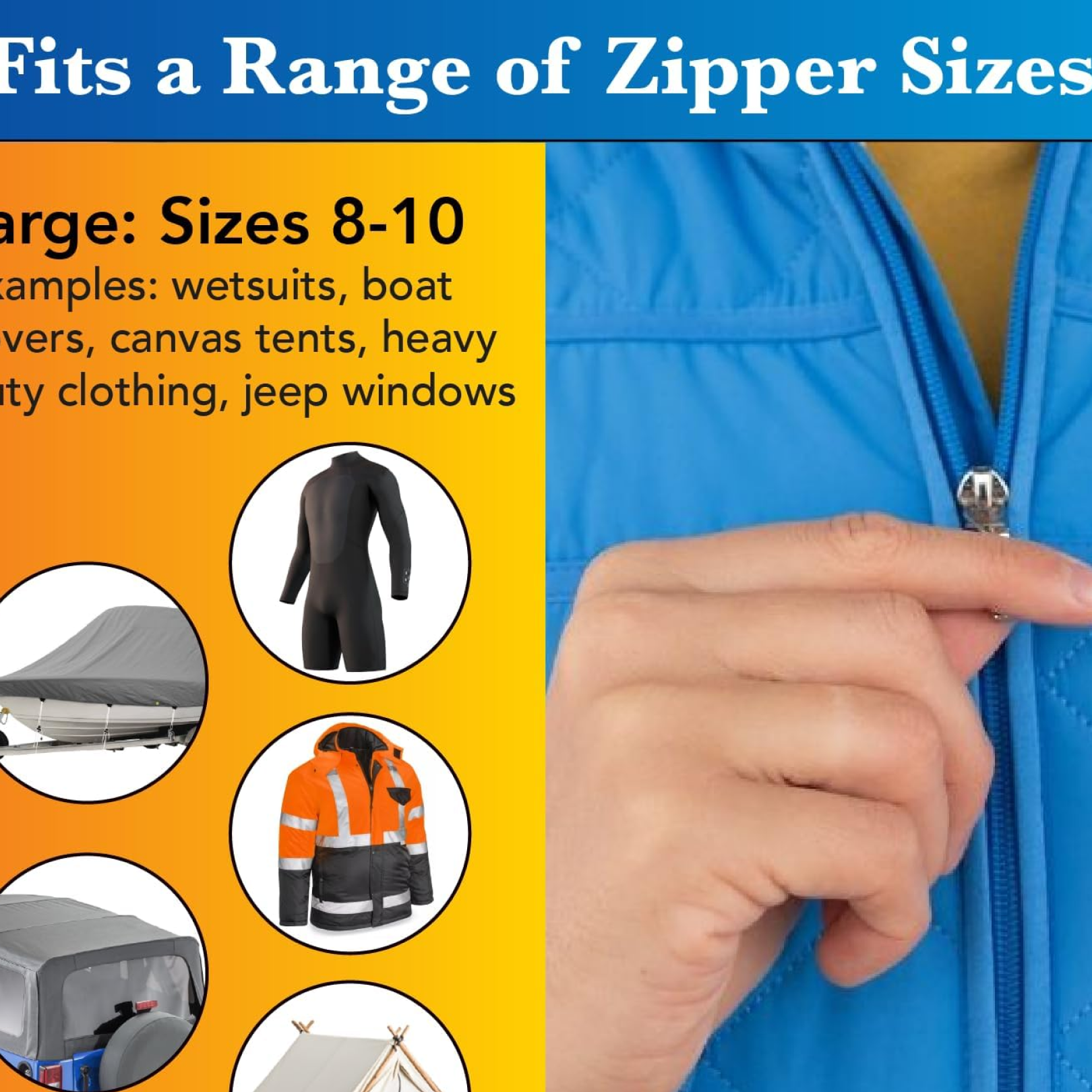 Portable Universal Detachable Zipper Slider (1 Pc / Big)-Home Improvement-AniGuess-AniGuess