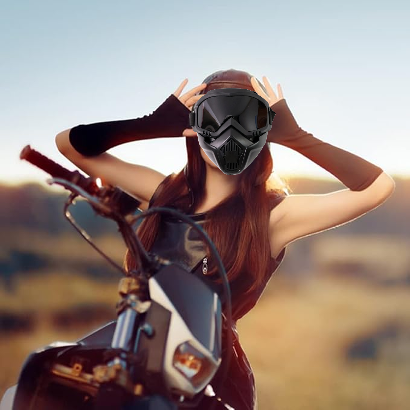 Motorcycle Goggles Off-Road Helmet Goggles Windproof Glasses Goggles Mask (1 Pc)-Car & Motorbike-AniGuess-AniGuess