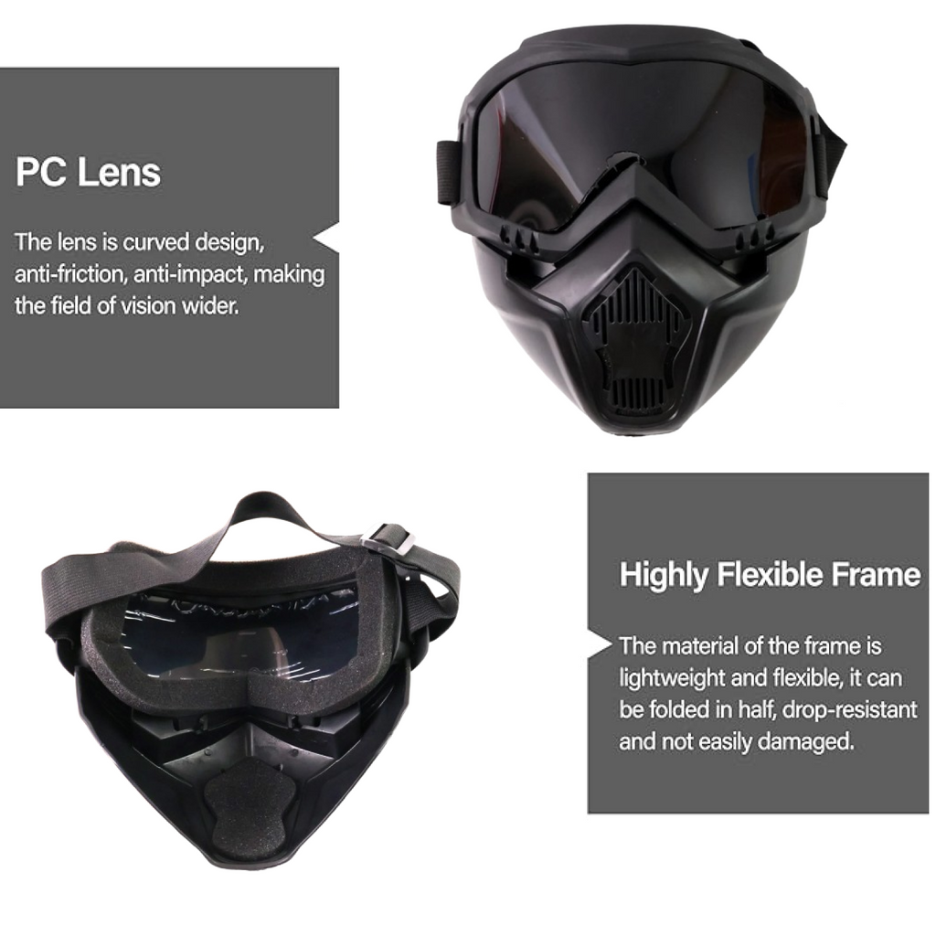 Motorcycle Goggles Off-Road Helmet Goggles Windproof Glasses Goggles Mask (1 Pc)-Car & Motorbike-AniGuess-AniGuess