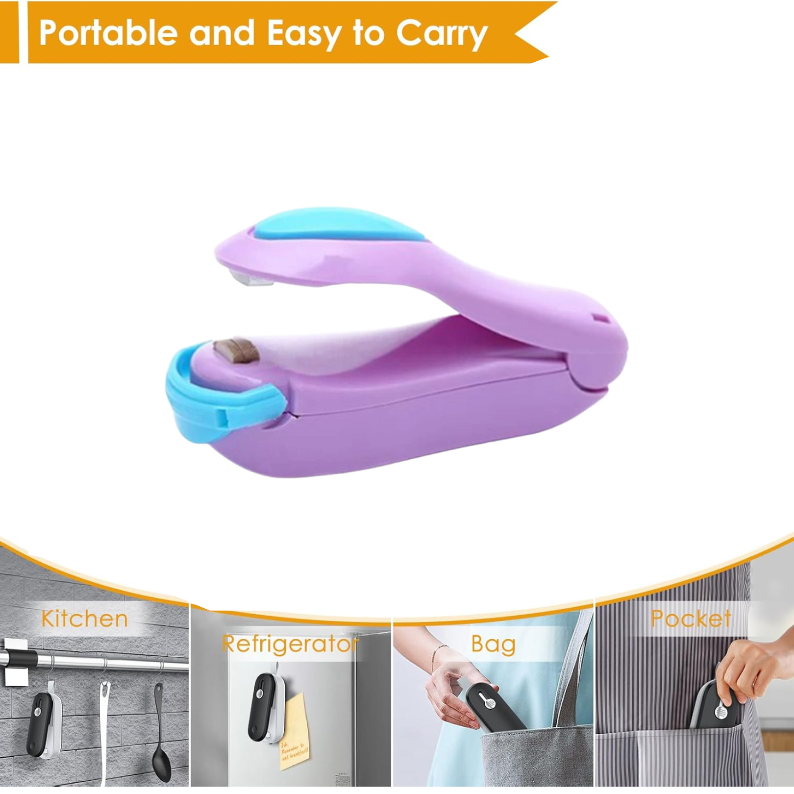 Hand Held Sealer (Mini Sealing Machine / Mix Color / 1 Pc)-Home & Kitchen-AniGuess-AniGuess